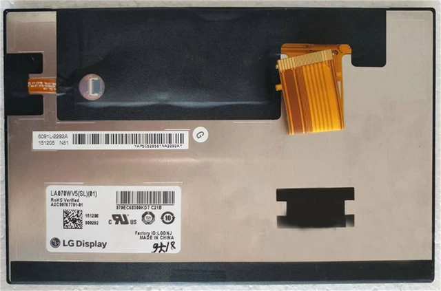 LA070WV5-SL01 7.0" LG 800×480 Resolution LCD Screen Panel