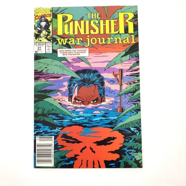 Punisher War Journal #21 (1988 Series) Newsstand Vol. 1 Marvel Comic Book 1990