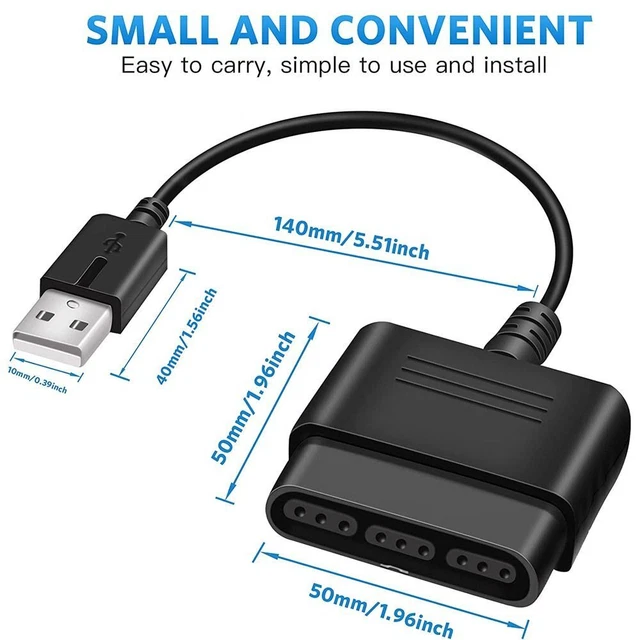 Adattatore USB da PS2 a per PS3 gioco maniglia convertitore adattatore controller per PS2|PS3 2