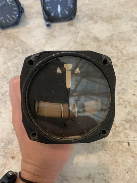 Vintage Aircraft Turn and Slip turn and Bank slip skid Indicator gauge Vintage Aircraft Turn and Slip turn and Bank slip skid Indicator gauge