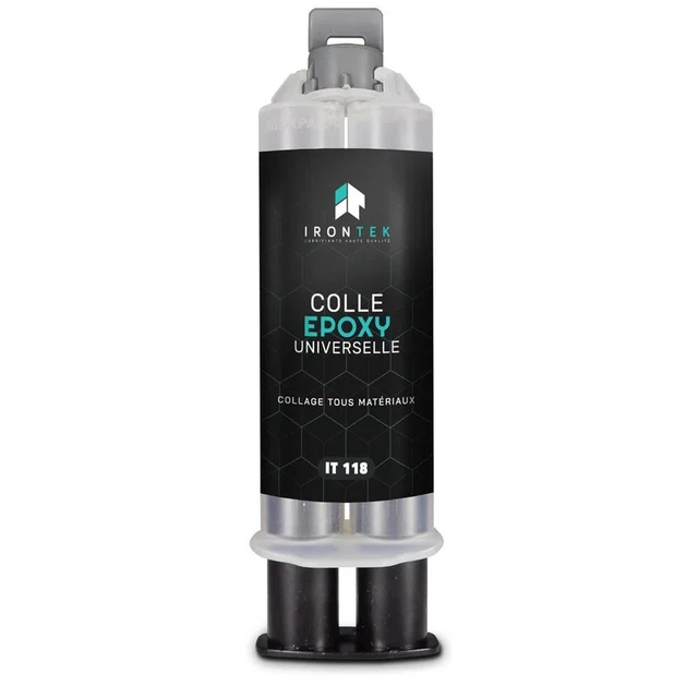 Colle époxy Bi-composant Sader - Seringue 25 Ml - Ultra Résistante Et Rapide