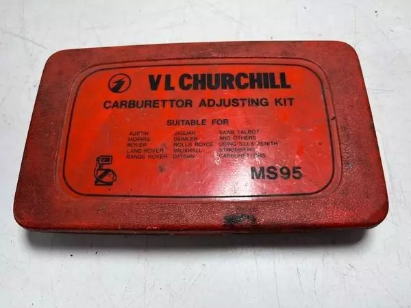 VL Churchill MS 95 strumento di regolazione per carburatore, cassetta degli attrezzi usata