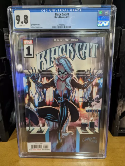 Black Cat #1 CGC 9.8 2019 Marvel Comics Cover A J. SCOTT CAMPBELL Felicia Hardy