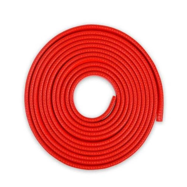 5m Car Door Strips Rubber Edge Side Doors Moldings Scratch Protectors (Red)