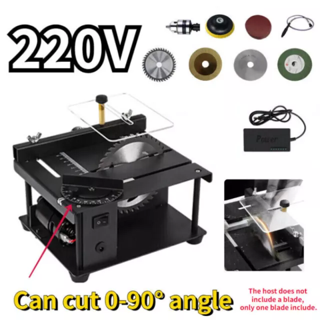 100W Mini Electric Table Saw Cutting Machine Circular Cutter Tool For Wood PVC