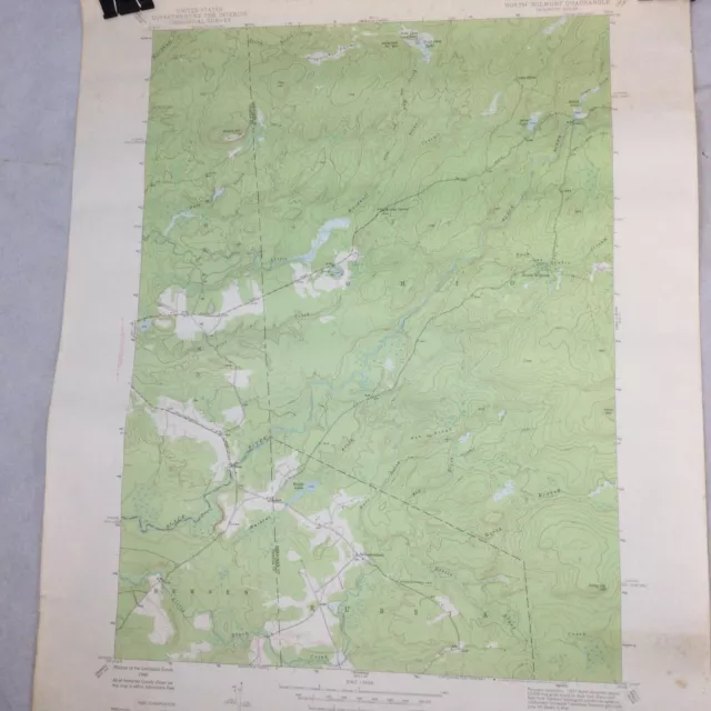 North Wilmurt NY USGS Topographical Geological Survey Quadrangle Map 22 x 27
