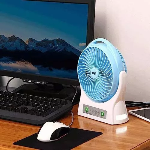 7.5-inch Rechargeable Personal Desk Fan USB Fan 4000mAh Battery Powered Fan