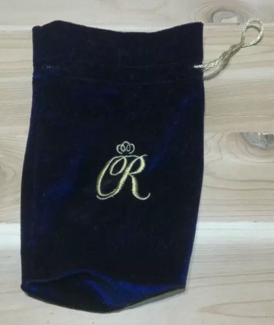 Purple Velvet Crown Royal Special Reserve Bag Gold Trim & Draw String