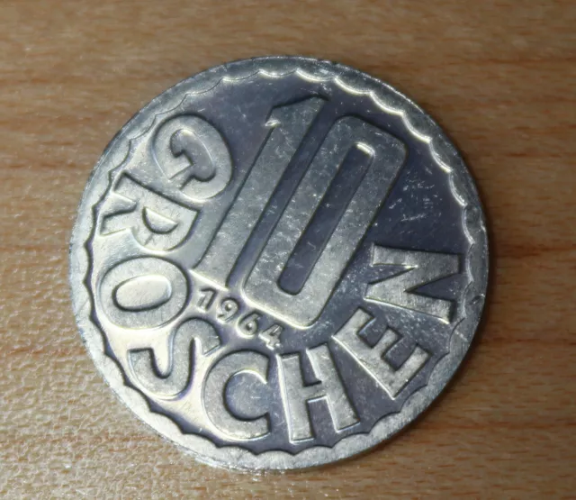 1964 Austria 10 Groschen Proof