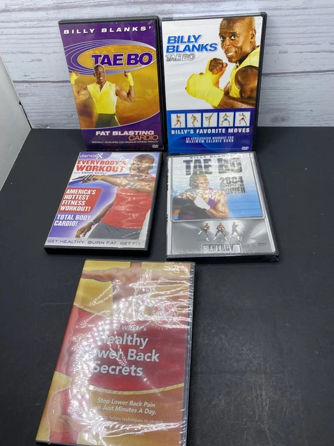 BILLY BLANKS' TAE Bo: Fat Blasting Cardio DVD Lot Favorite Power