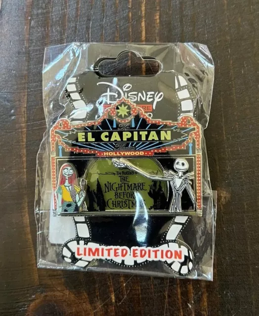 DISNEY DSSH DSF El Capitan Marquee Nightmare Before Christmas Pin! Jack