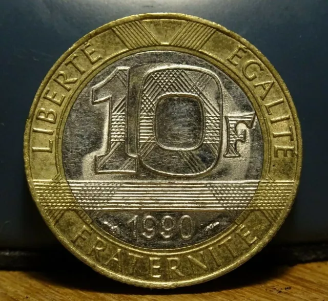 Monnaie Française / 10 Francs  / Génie De La Bastille 1990  / TTB