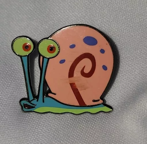 2002 Gary The Snail Metal Lapel Pin Nickleodeon, Spongebob Universal Studios