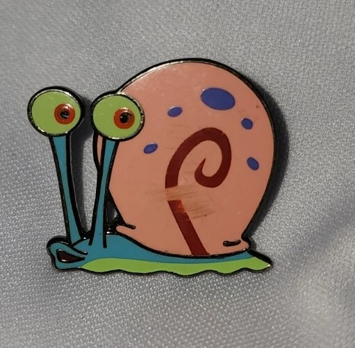 2002 Gary The Snail Metal Lapel Pin Nickleodeon, Spongebob Universal Studios