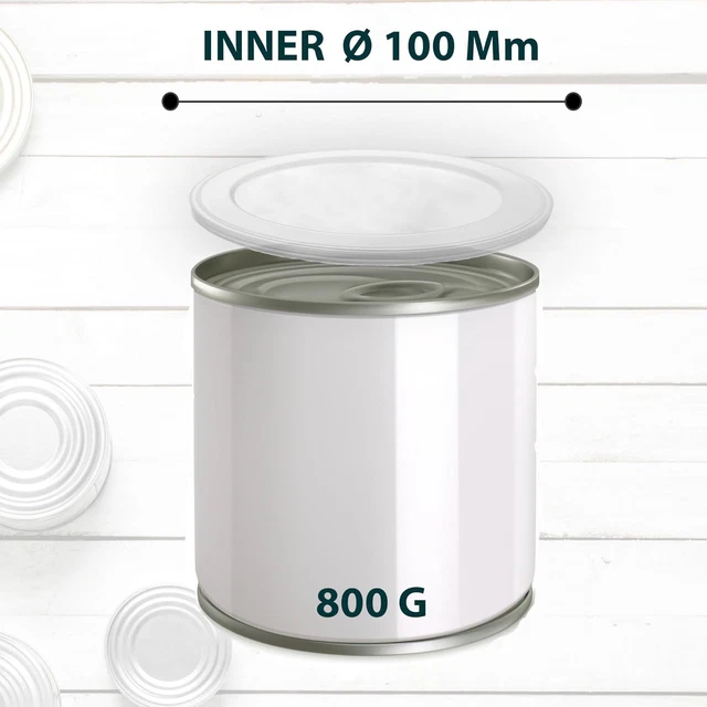12 Stück Dosendeckel 100mm Für 800g Dosen - Luftdicht Für Hundefutter & Katzenfutter
