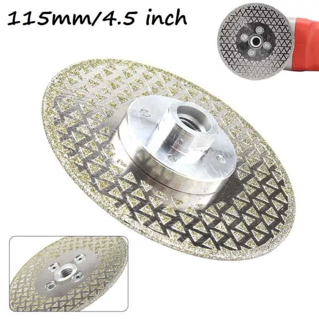 115mm Diamond Coated Cutting Saw Blade Grinding Disc Electroplated M14 Thread