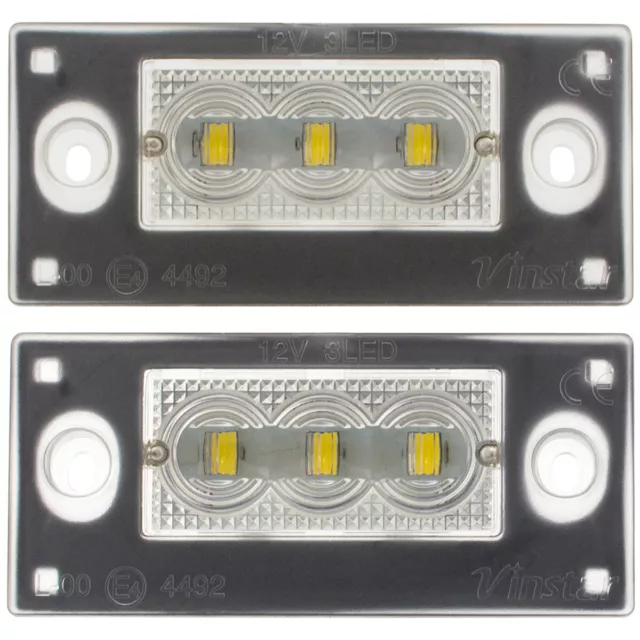 ARRIÈRE PLAQUE IMMATRICULATION FEUX 2x LED POUR AUDI A3 8L A4 S4 BREAK