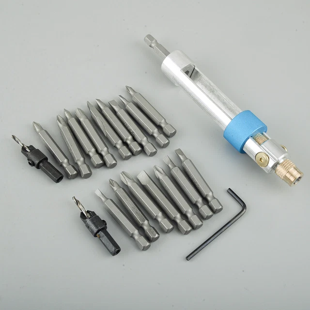20pcs/Set Countersink Drill Bit HSS High Speed Steel Screwdriver Kit Flip Drive