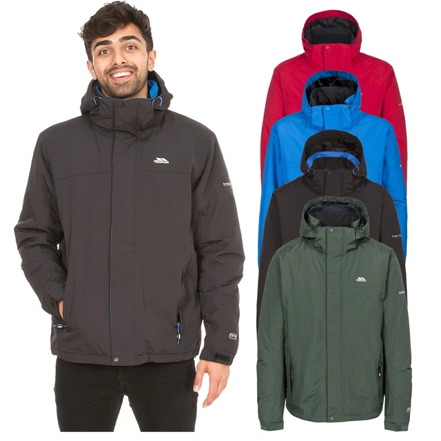 TRESPASS MENS WATERPROOF Jacket with Hood Taped Seams XXS XXXL Donelly
