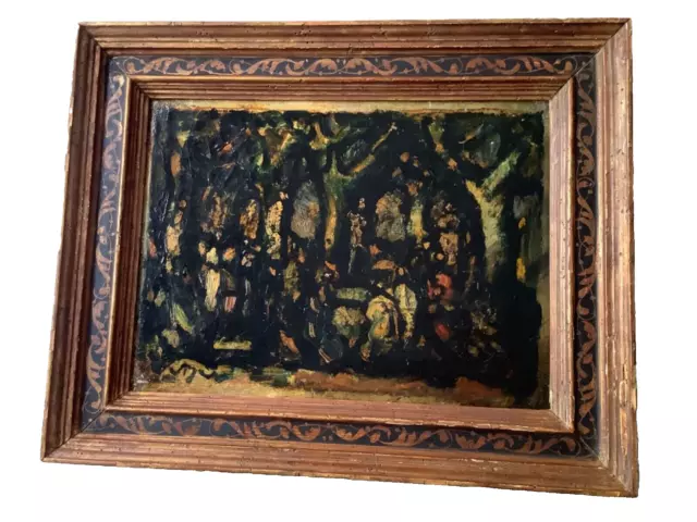 Early 20th Century Attr. to Georges ROUAULT Biblical Landscape Rare Oil Painting