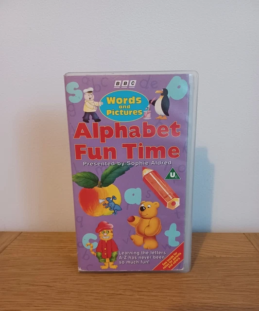 BBC WORDS AND Pictures Alphabet Fun Time Vhs Video Tested £17.00