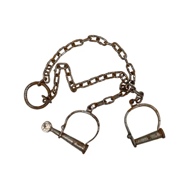 Iron Prison Shackles for Legs or Wrists Antique Replica