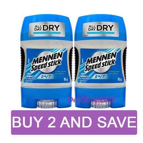 Mennen Speed Stick Fresh Rush Gel Déodorant Antisudorifique Value Pack de 2