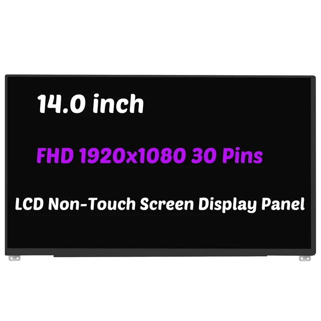 BRIGHTFOCAL LCD Screen Replacement For NV140FHM-N4B - 14 Inch FHD 1920x1080 IPS Matte Display With Installation Tools