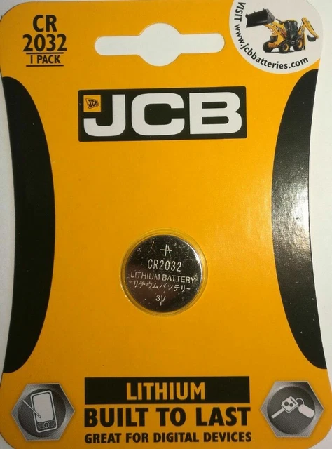 1x JCB CR2032 MOTHERBOARD BIOS CMOS REPLACEMENT LITHIUM BATTERY FREE 1ST POST.
