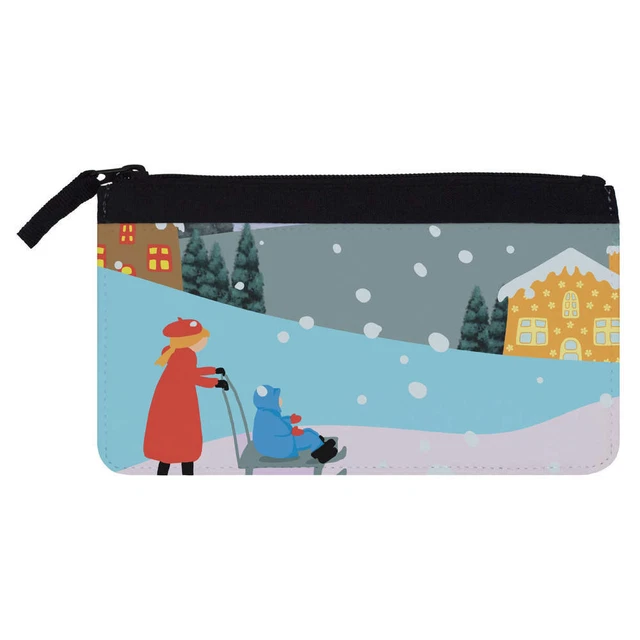 'Mum and Child on Sled' Pencil Case (PC00048032)