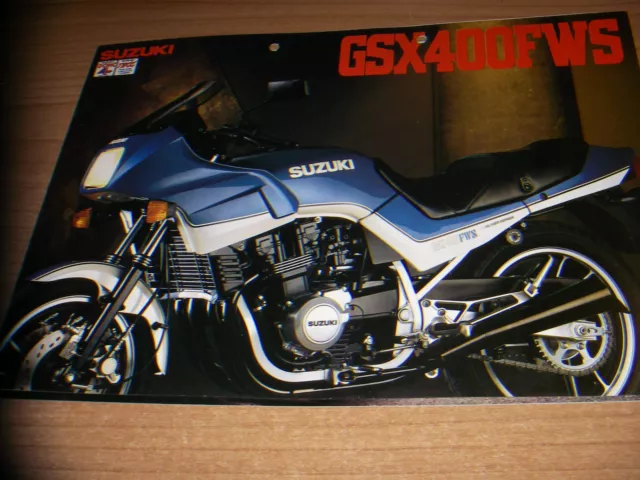 Yamaha  GSX 400 FWS- brochure -prospekt  " ITA"
