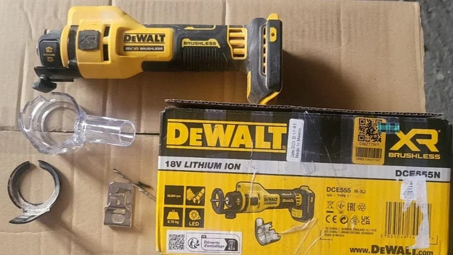 DEWALT Dust Shroud Attachment For Drywall Cut-Out Tools – DCE555DC, Fits 1" Bits, Universal Extractor Compatible