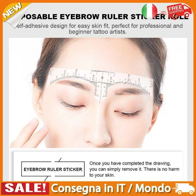 IT 1 Roll Practical Permanent Makeup Eyebrow Ruler Paste Tattoo Measure Tools