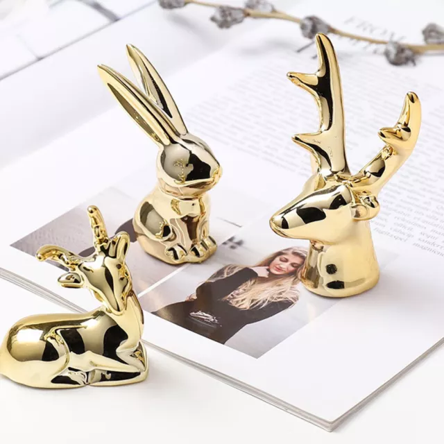 Figurine Animal Styling Home Decor Miniature Golden Ornaments Ceramic  Crafts