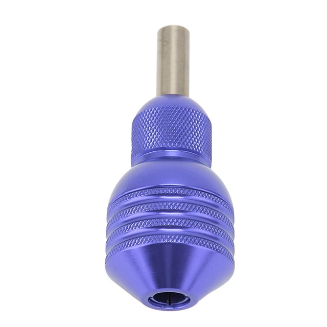 Accesorio de tatuaje de tubo de aleación ajustable (azul púrpura) compatible con
