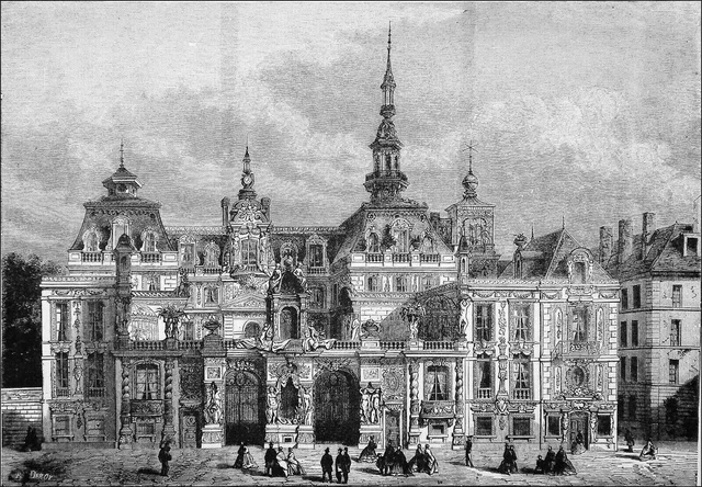 HÔTEL FIEUBET ou de LA VALETTE (QUAI des CÉLESTINS) - Gravure du 19e siècle