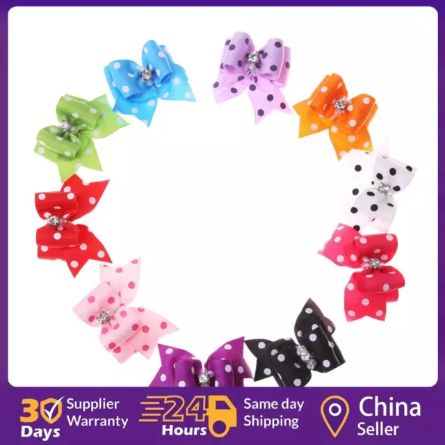10 piezas Arco de pelo goma adorable color brillante no tóxico para perros gatos pequeños y medianos
