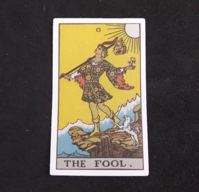The Fool Mythical Fantasy Tarot Card Sticker 2.5" x 1.5" (V)