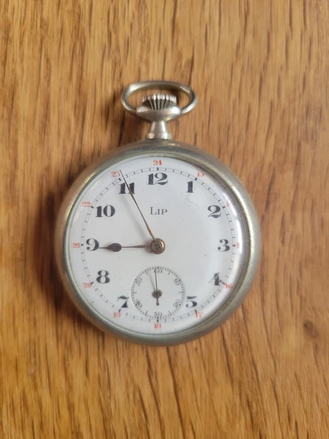 Montre Gousset Ancienne LIP à Restaurer - Vendue Avec Sa Boîte D'origine - Occasion