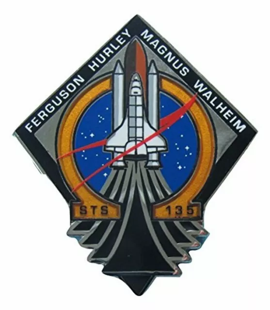 Space Shuttle Pin Mission Complete Nasa Official Edition STS 135 Final Mission