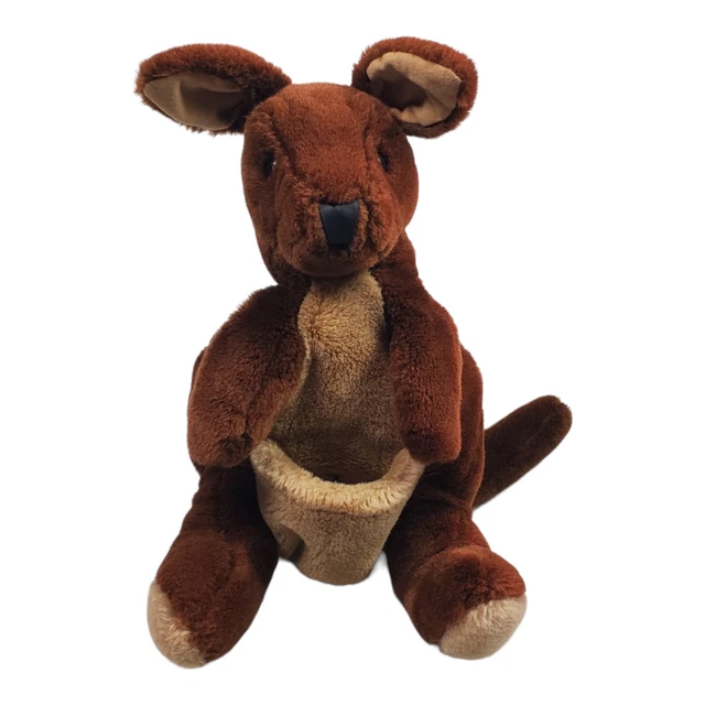 FOLKMANIS FOLKTAILS KANGAROO Hand Puppet Brown Plush Pretend Play Toy