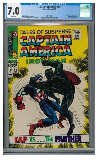 Tales of Suspense #98 (1968) Black Panther Captain America CGC 7.0 F342