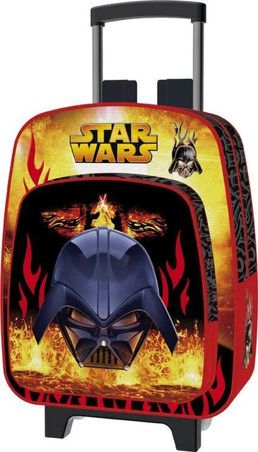 STAR WARS SAC à dos roulettes Dark Vador Flames trolley M 35 cm