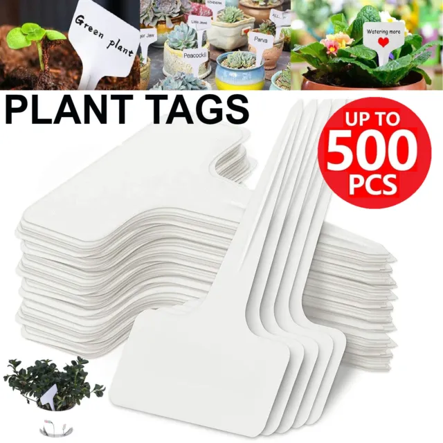 Plant Markers T-type Garden Labels Flexible Plastic Tags Nursery Seed Plant Tags