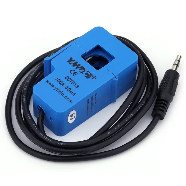 SCT-013-000 100A Non-invasive AC Current Sensor Split-Core Clamp Curr...