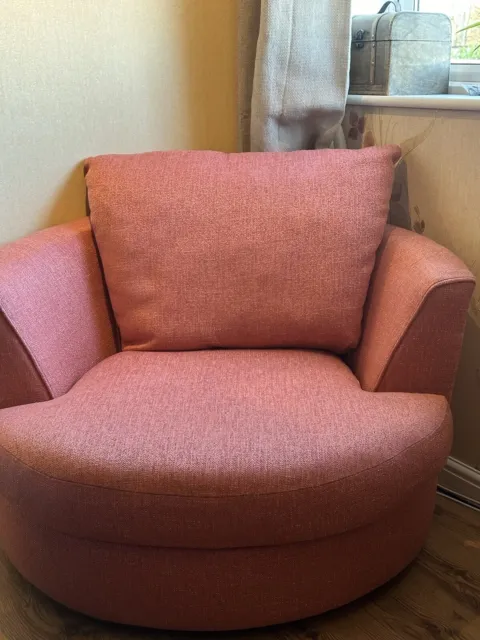 Modern Single Sunny Fabric Swivel Chair