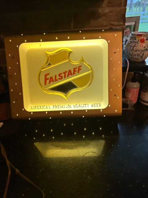 Vintage Falstaff Beer Light Up Advertising Sign