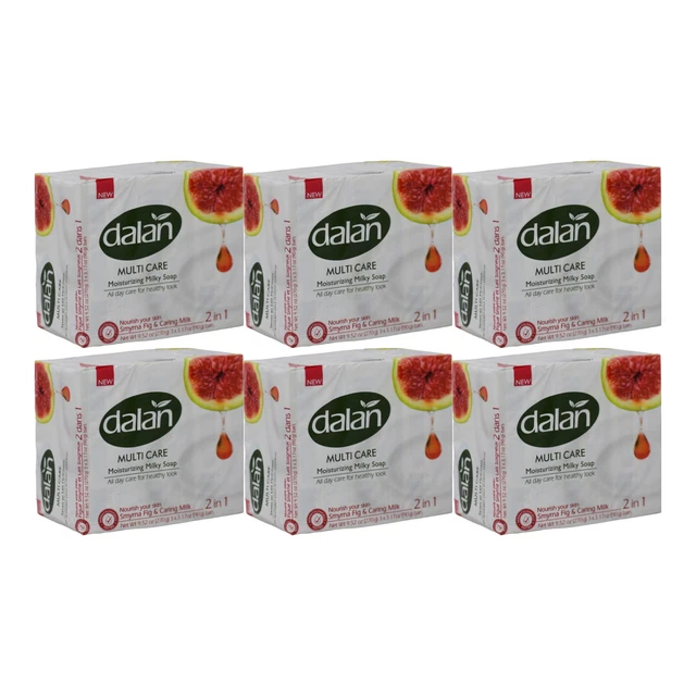 DALAN Granatapfel-Seife – 150 G Stück, 6er Pack, Fruchtig-frischer Duft, Hautpflegend & Vegan