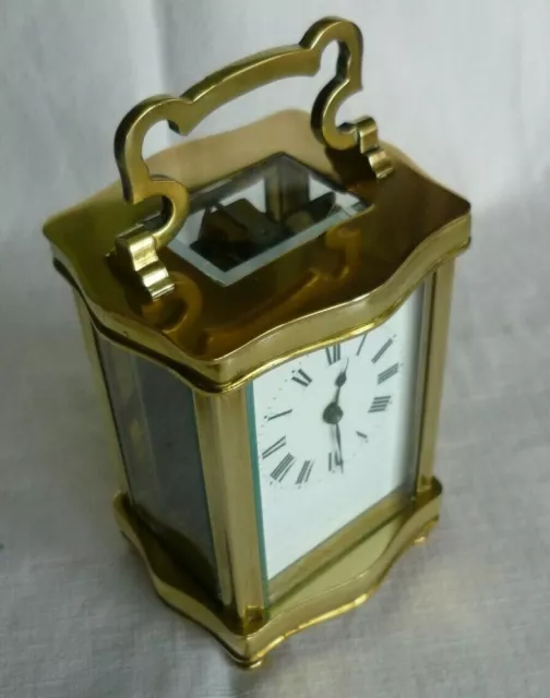 Antique French Carriage Clock 8 Day Soft Timepiece 3