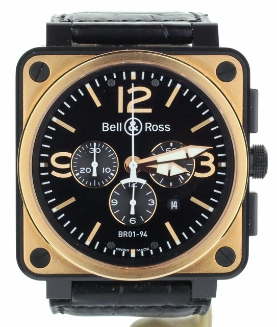 Bell & Ross BR01-94 Rose Gold& Carbon Officer Chronograph Bell & Ross BR01-94 Rose Gold& Carbon Officer Chronograph